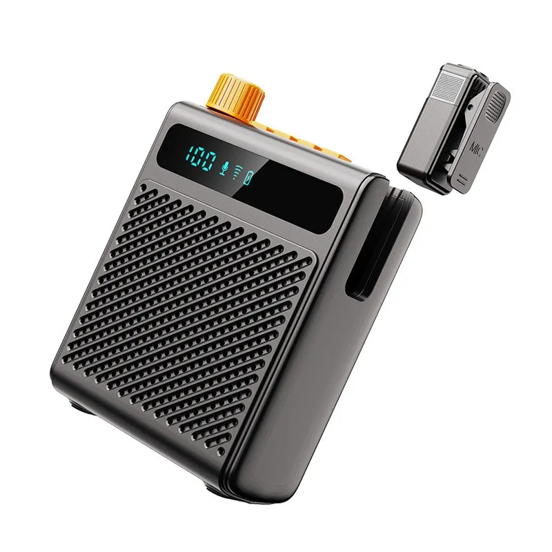 CABE-Portable Wireless Amplifier With Microphone, USB, For Bluetooth 4.1, 2000Mah Battery - Black