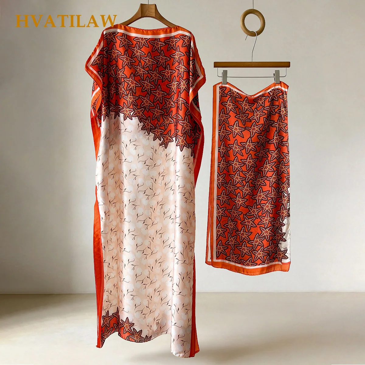 Women Europe America Summer Short Sleeve Dress Plus Size Elegant African Dress for Flower Kaftan Dress Scarf Robe Turban Suit