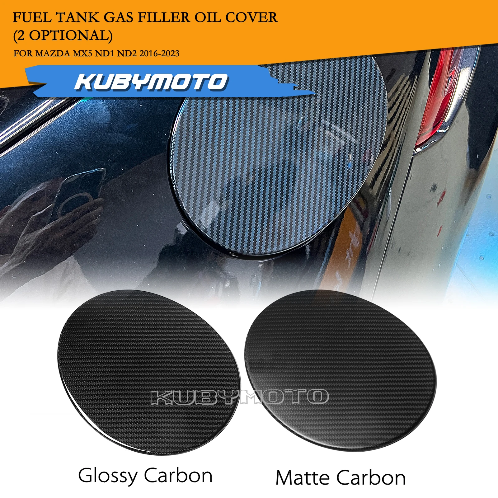 

1 PC Car Exterior Gas Oil Fuel Tank Cap Cover Trim For Mazda MX-5 Miata ND1 ND2 2016-2023