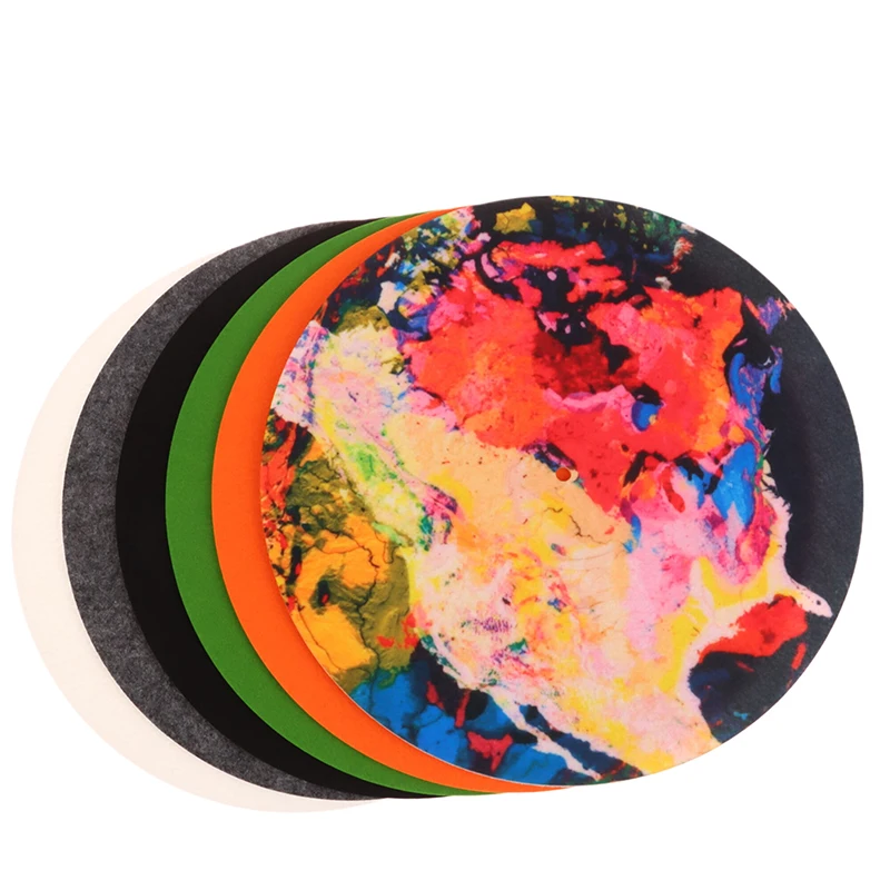 For LP Vinyl Record Audio Replacement DIY Accessories Audiophile Thick Turntable Mat 1PC Slip Mat Felt Turntable Platter Mat image 5