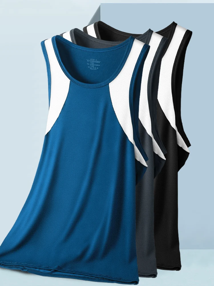 Ice silk fitness vest, breathable and quick-drying, helps burn fat and shape