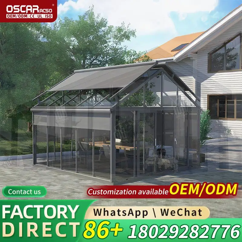 Terrace Folding Sunroom Panoramic Folding Ideal for Outdoor Relax Luxury Retreat Solution 1 year Warranty High Reorder Rate sunr