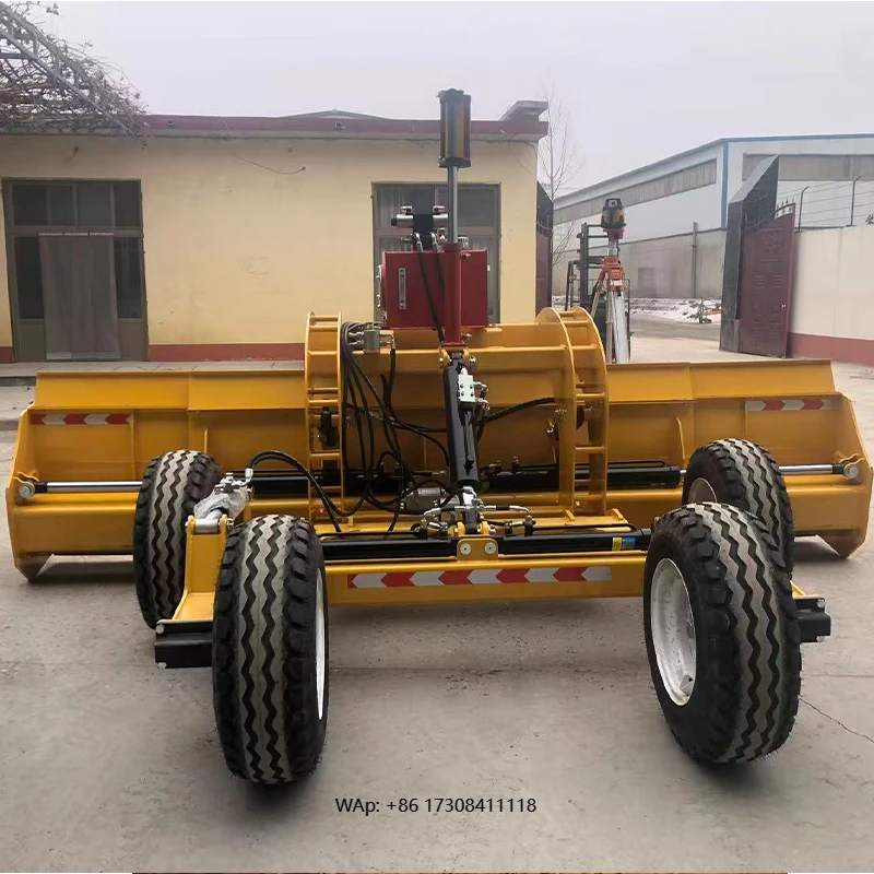 Shallow Scarification Land Leveling Agricultural Grader Hydraulic Satellite-Controlled Telescopic Shovel for Tractor Cultivator