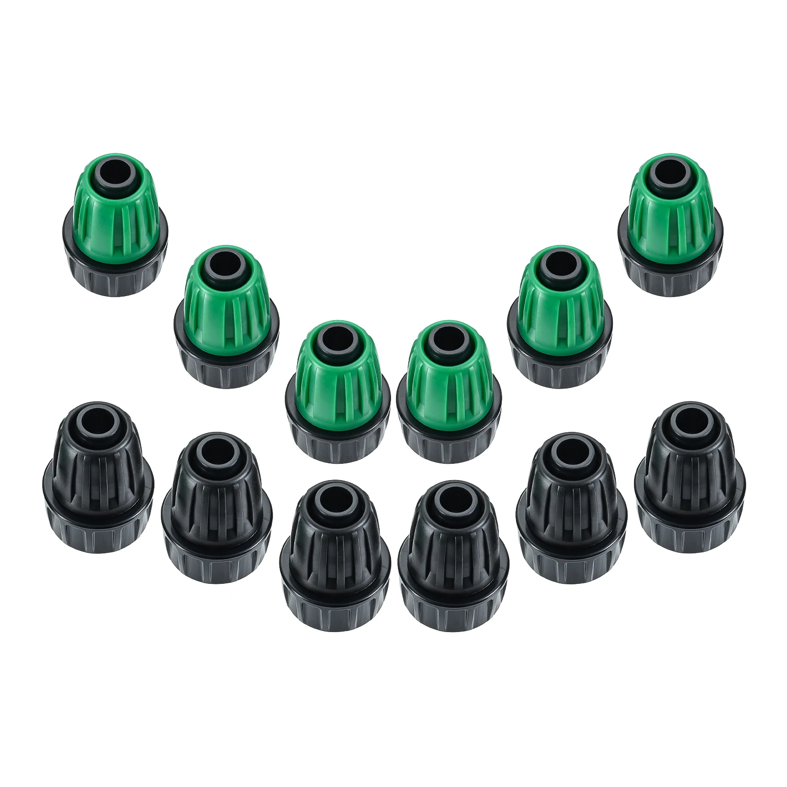 

12Pcs/set 1/2 Inch Garden Hose Adapter 3/4" to 1/2" Drip Irrigation Tubing Faucet Adapter Drip Irrigation Parts Faucet to Hose