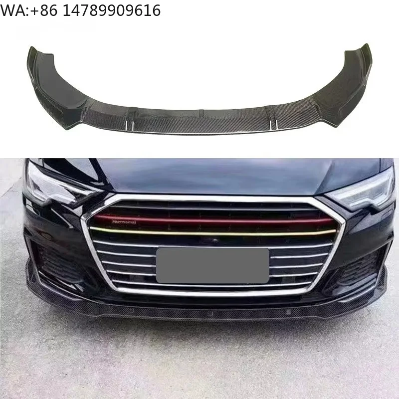 

YOMDO A6 S6 C8 ABT Style Real Carbon Fiber Front Lip Front Bumper Lip for A6 S6 C8