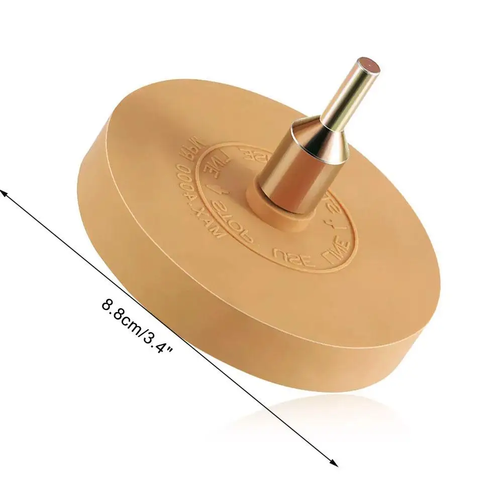 90mm 데칼 리무버 지우개 휠 자동차 데칼 비닐 테이프 접착제 리무버 휠 드릴 고무 지우개 청소 도구 액세서리