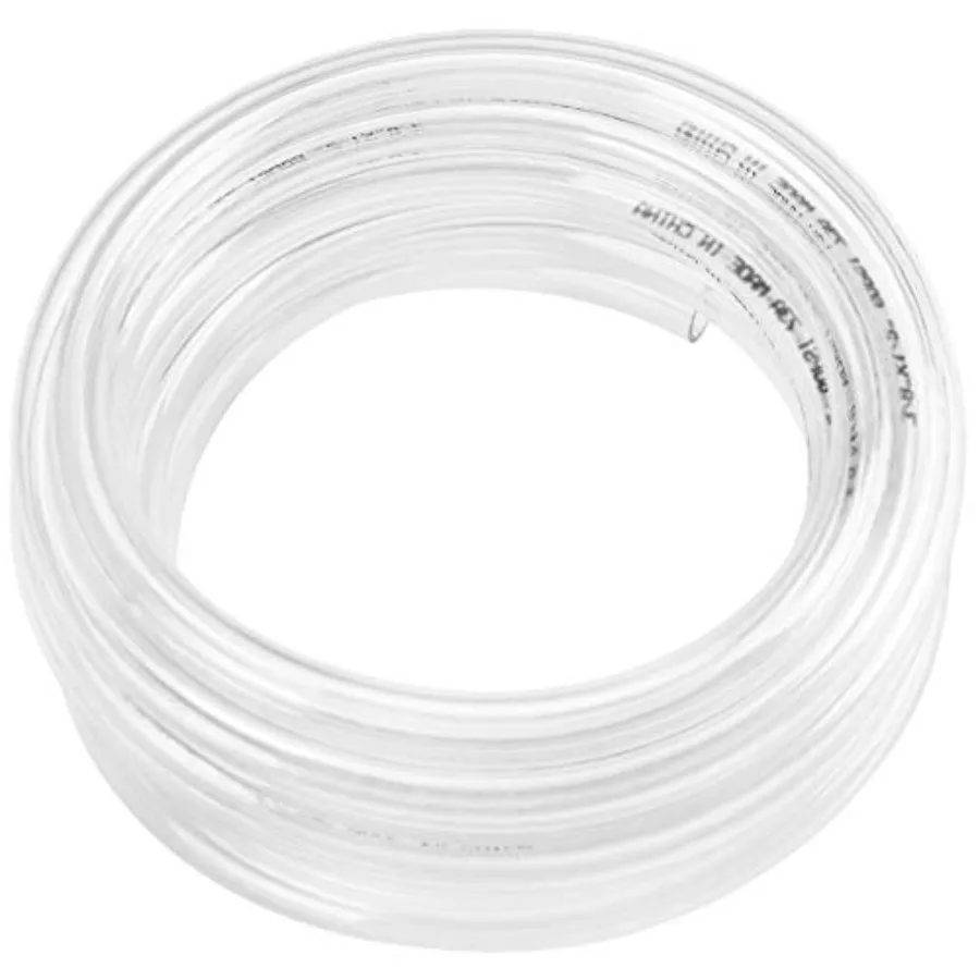 

50ft x 3/4 ID Clear Vinyl Tubing Flexible Hybrid PVC Tubing Hose Lightweight Plastic Tube UV Chemical Resistant Vinyl Hose BPA