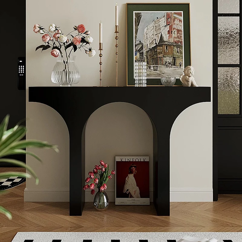

Wood French Console Table Modern Rectangular Luxury Trendy Console Table Hallway Narrow Mueble Recibidor Entrada House Furniture