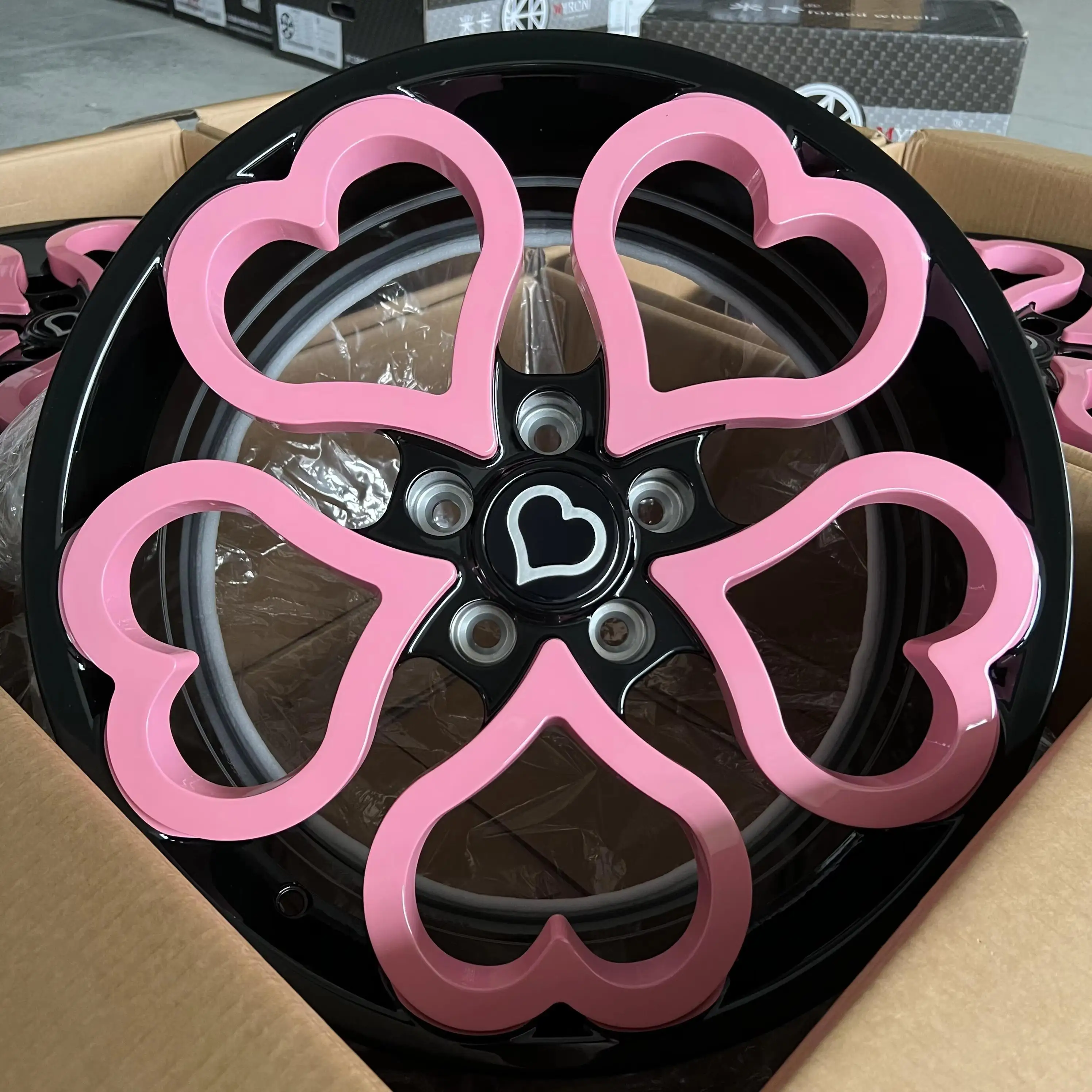15-24 Inch 20mm/30mm/40mm ET Custom Color Heart Shaped Multi Spoke Forged Aluminum Alloy Wheels Universal Multi Model Rims