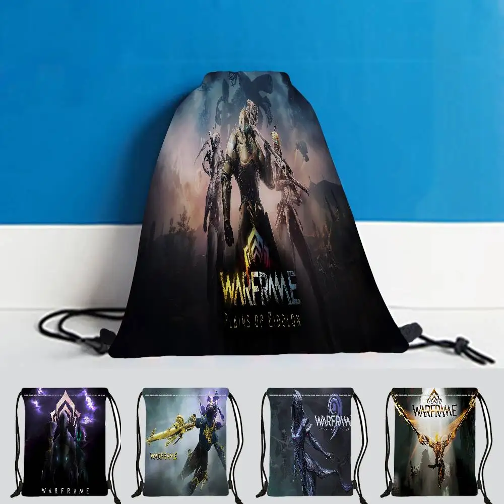 حقيبة ظهر نسائية من Warframe، حقيبة رياضية برباط، حقيبة تسوق محمولة قابلة للطي، حقائب سفر خارجية #6