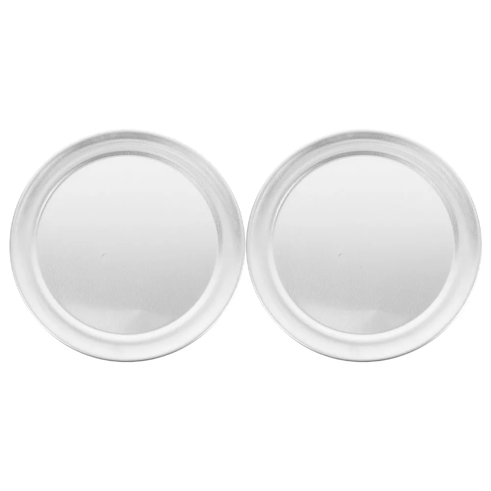 

2 Pcs Baking Tray Pizza Pan for Cookie Cake Round Pans Cooking Stainless Steel Metal