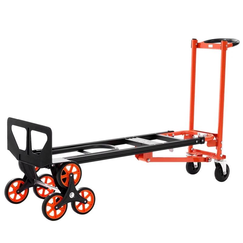 3-In-1 convertible industrial-grade stair climber, up to 770 pounds, folding trolley with handle and wheels, up to 770 pounds