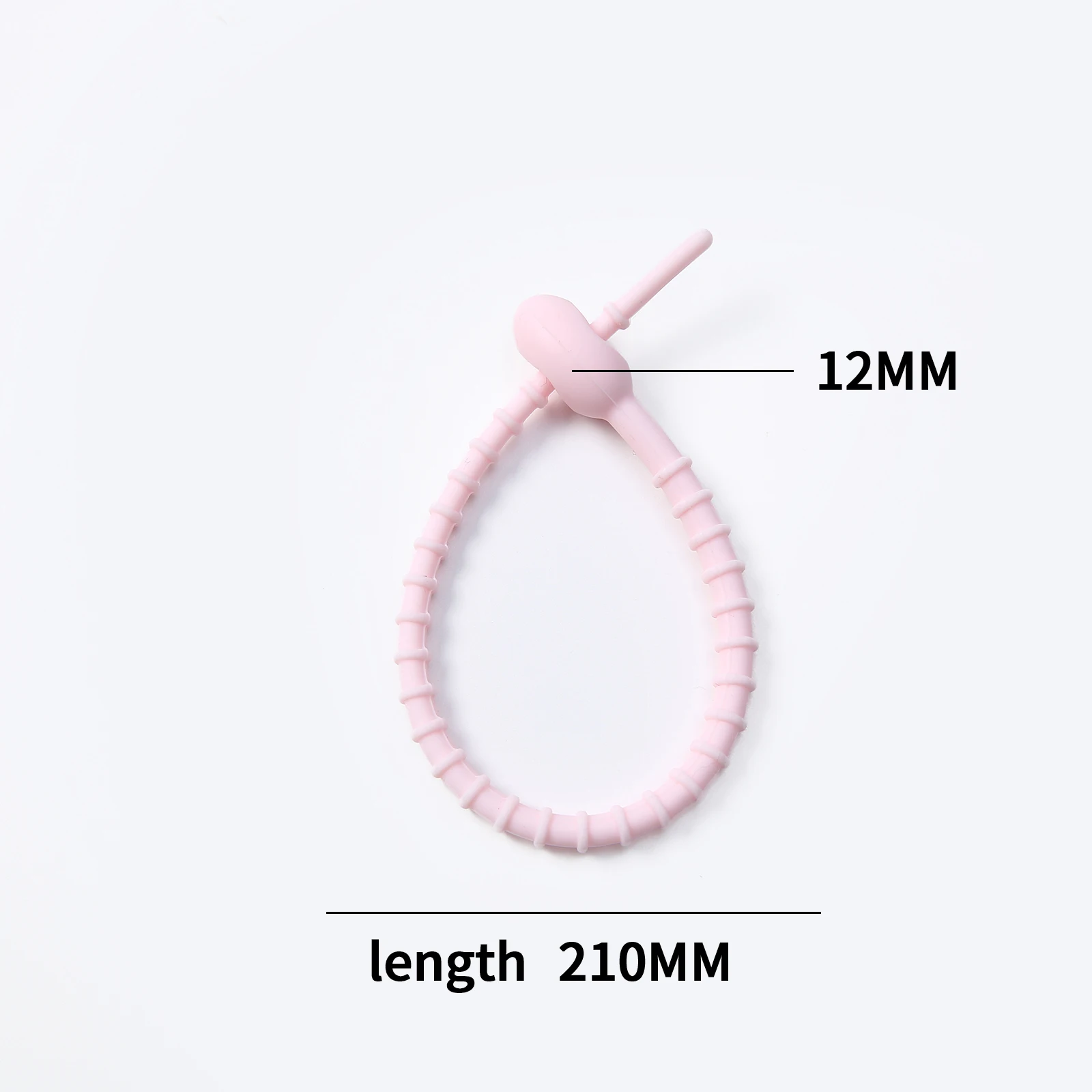 KeyChain Tag Rope Silicone Rubber Loop, DIY Key Holder