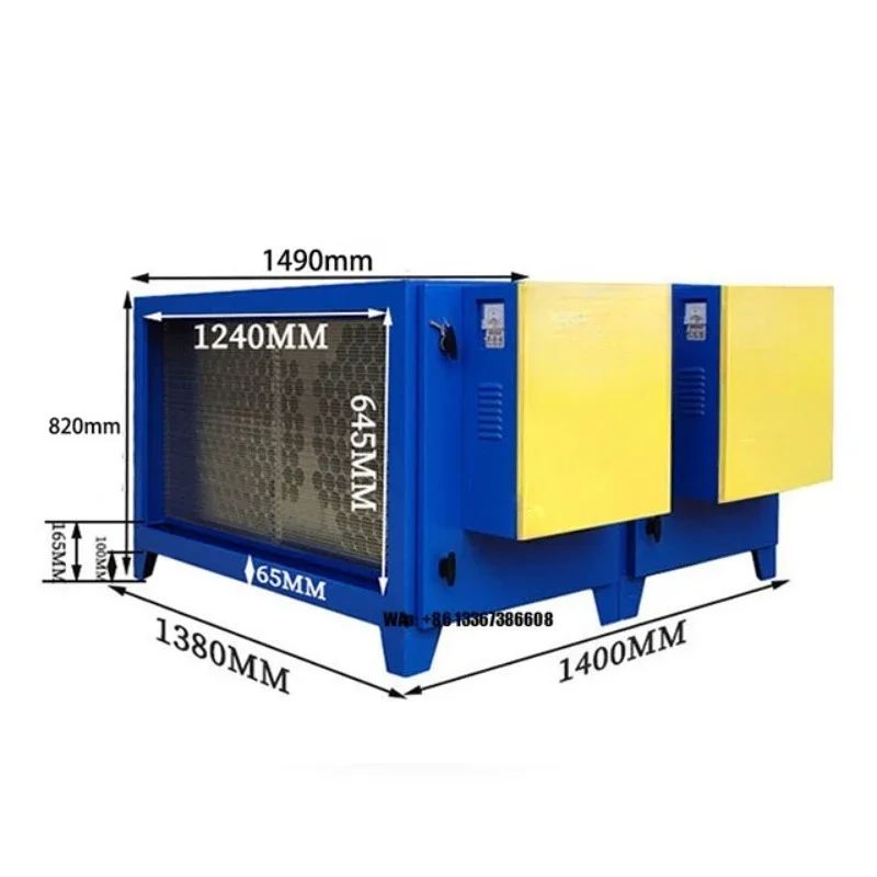 8000M3/h Oil Fume Purifier Purify Oil Mist Smell of Food Factory 98% Effective Ecology Unit Electrostatic Filter