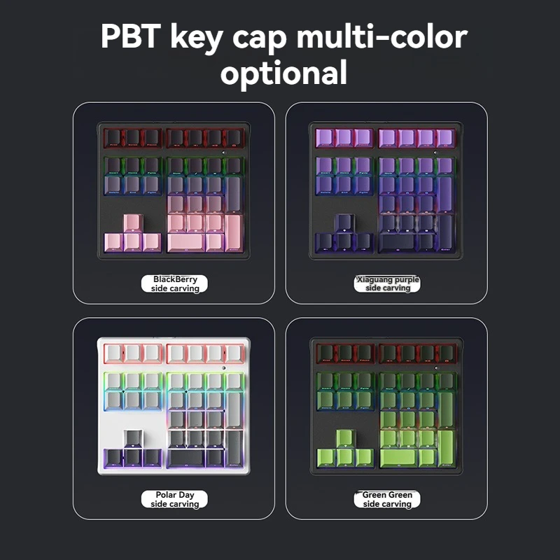 Teclado numérico A35 con cable monomodo 34 teclas RGB Mini teclado de oficina accesorios para juegos teclados mecánicos digitales regalos