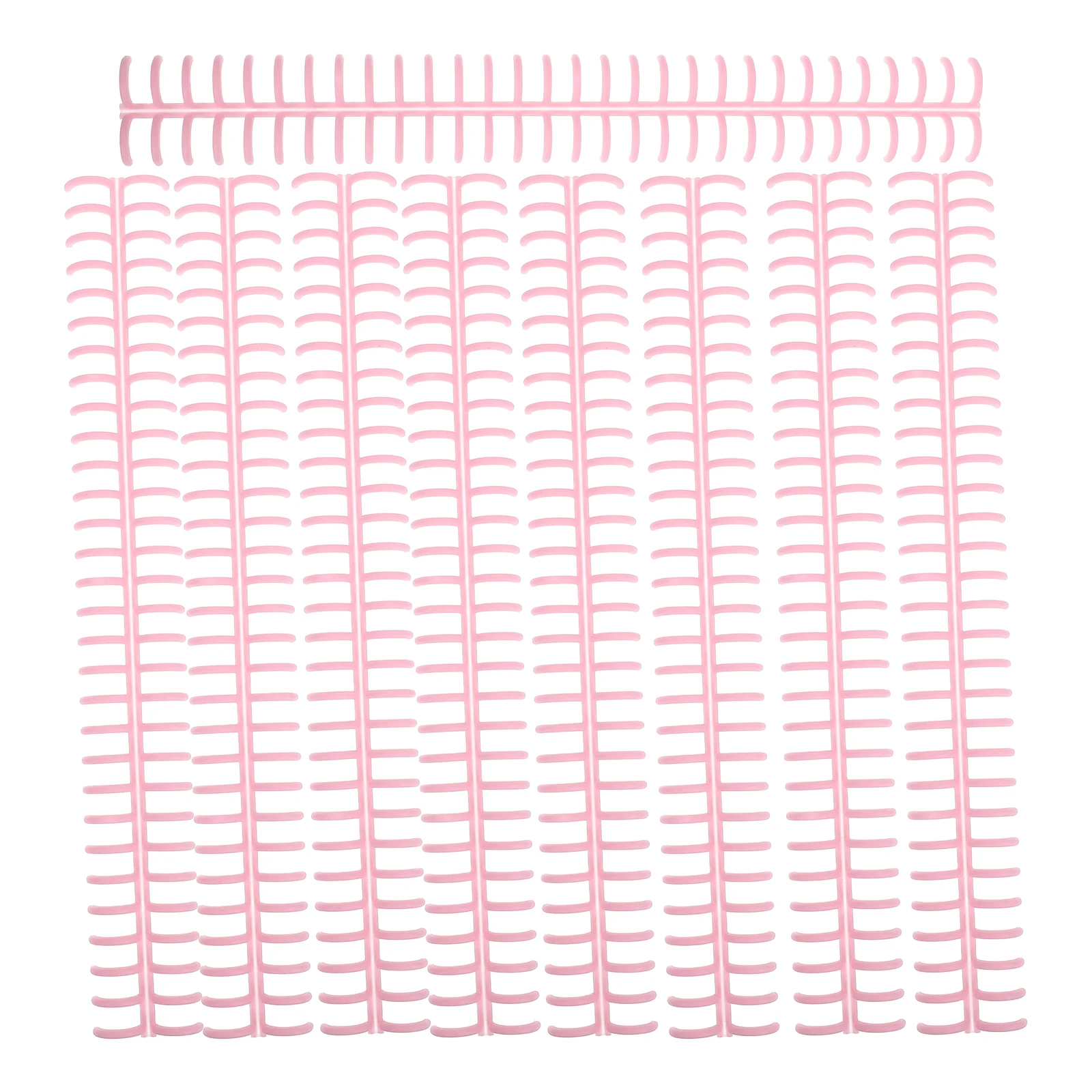 10 pçs anel de ligação discos de folhas soltas clique espinhos pentes bobinas de fichário anéis de livro acessórios de plástico