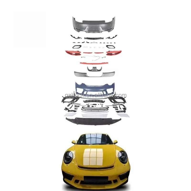 991 911 Upgrade to 991.2 Body Kits for 911 991 2012-2019 Car Bumper Assembly Tail Lights Diffuser Exterior Accessories