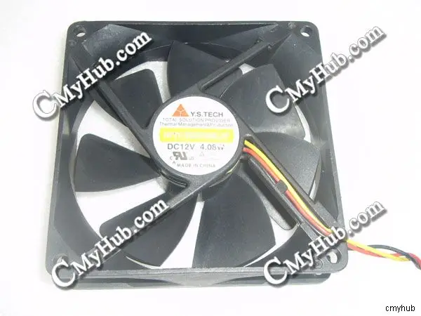 For Y.S.TECH NFD1293259B-2F DC12V 4.08A 9225 9.2CM 92mm 92x92x25mm 3pin Cooling Fan NFD1293259B-2F