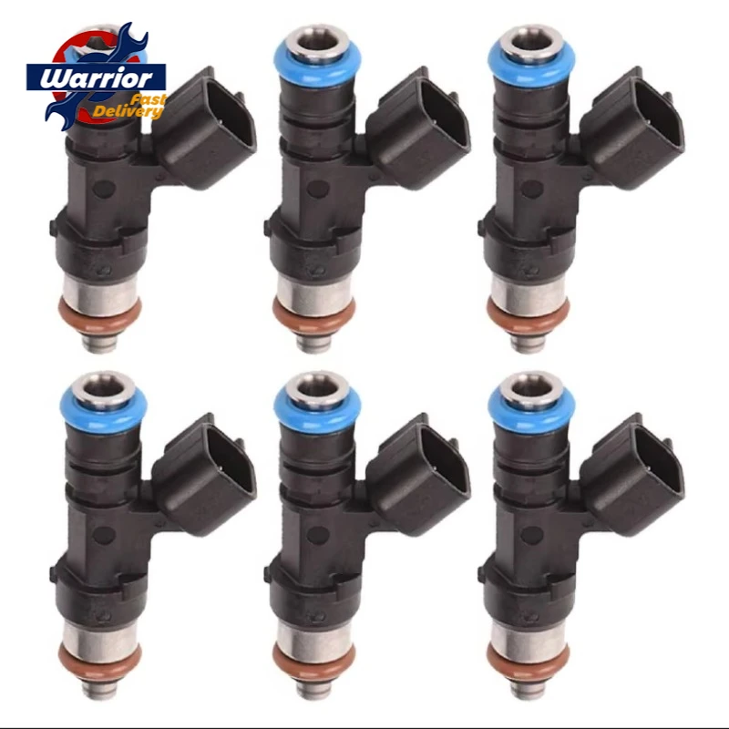 OEM 0280158055 5L2Z-9F593-CB Brand New Fuel Injectors Compatible for Ford Explorer Ranger Mazda B4000 4.0L V6(Pack of 6)