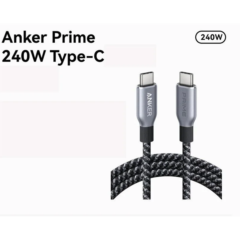 

Кабель Anker Nano USB-C, 240 Вт, гибкий, разноцветный, в оплетке, для быстрой зарядки, Type-C, для iPhone 17 серии, MacBook Pro