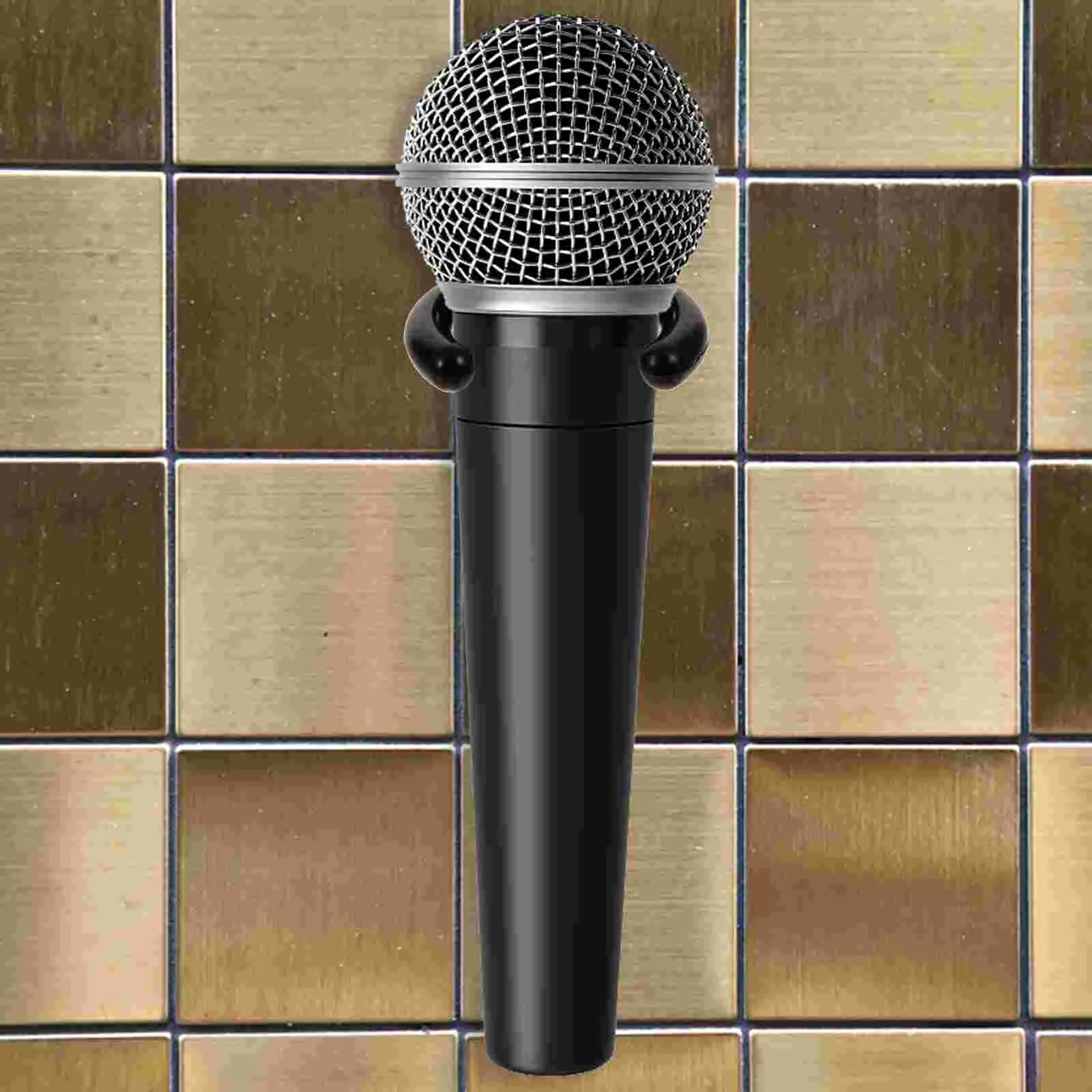 خطاف لاصق لخطاف الميكروفون لحامل الميكروفون للتعليق على الحائط البلاستيكي لسطح المكتب اللاسلكي