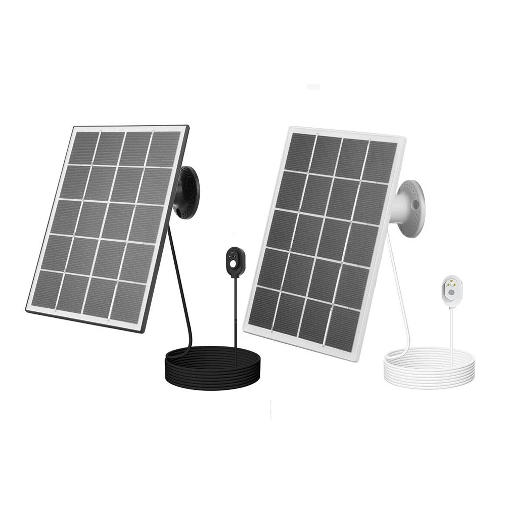 5V 10W Solar Panels For Eufy/Ring For Arlo Ultra Camera Wall Mount Waterproof Solar Cell System With 9.8ft Power Cable 1/2/3PCS view 5