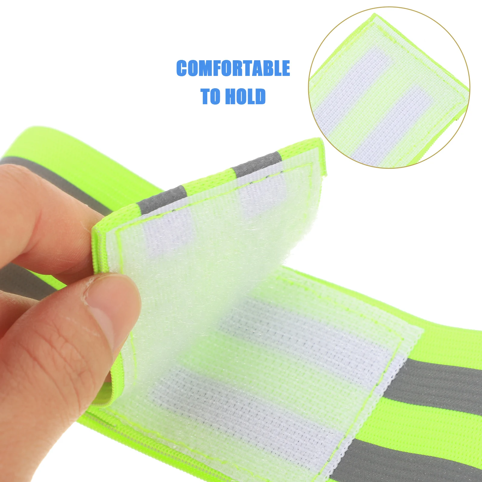 

4Pcs Creative Reflective Wristbands Multi-Function High Visibility Armbands for Sports Fitness Night Safety Applications