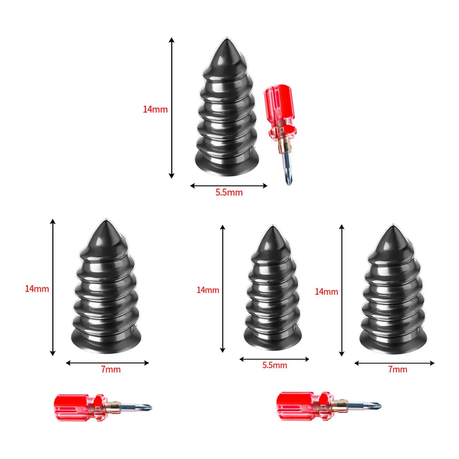 10 Pieces Tire Repair Rubber Nail Fast Tire Repair Tool Car Accessories Vacuum Tyre Repair Nail for Tire Puncture Repair