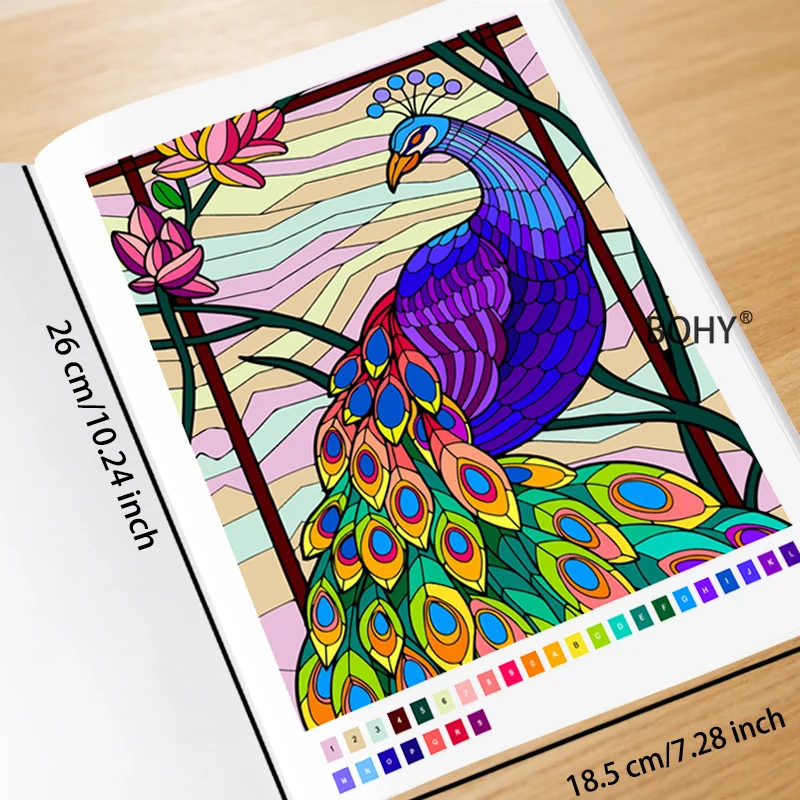 A Digital Coloring Album for Adult Art Style Decompression with 32 Pages Quiet Home Hand Drawing, Practice Color Matching Skills