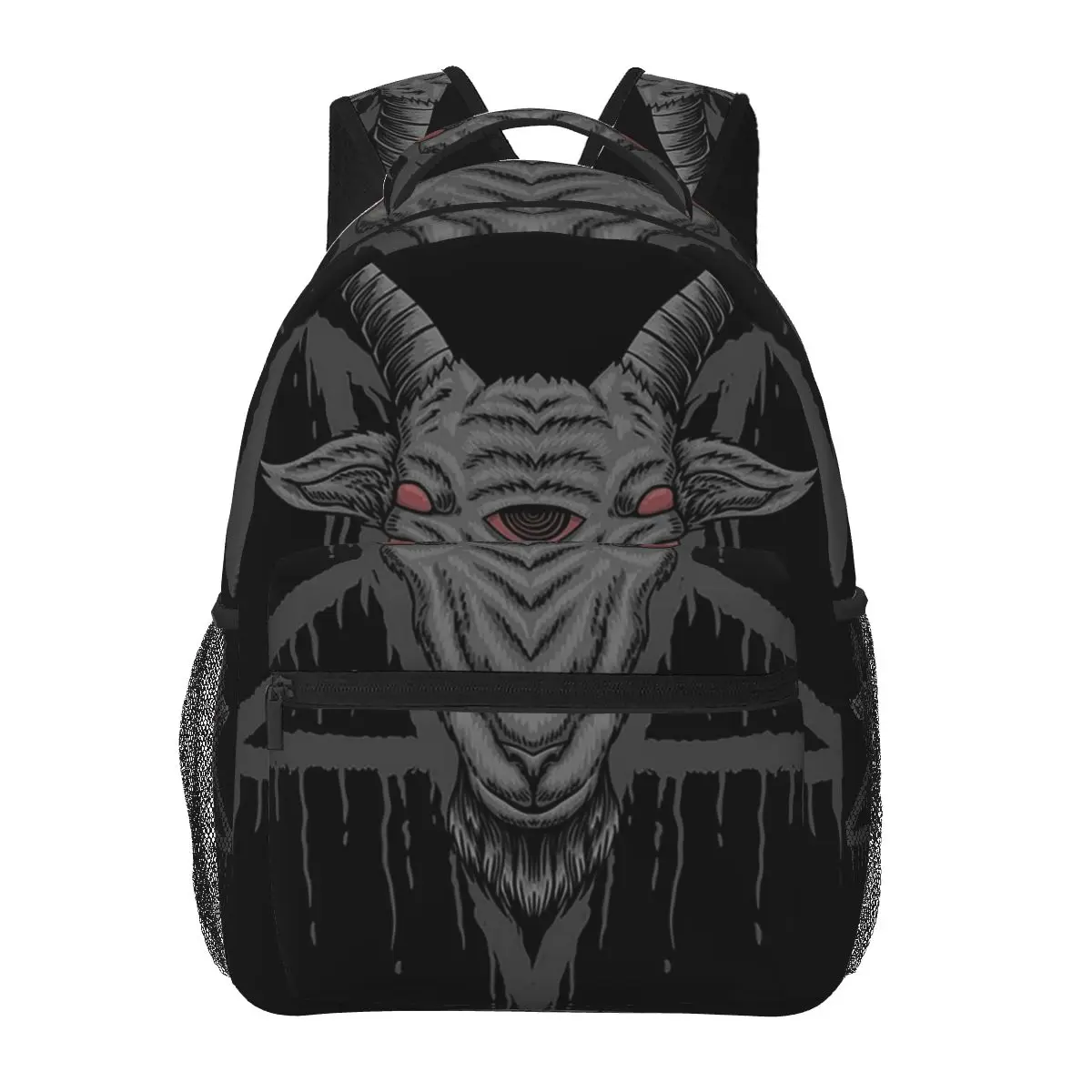 Baphomet, The Devil Goat Backpacks Boys Girls Bookbag Students School Bags Cartoon Kids Rucksack Shoulder Bag Large Capacity