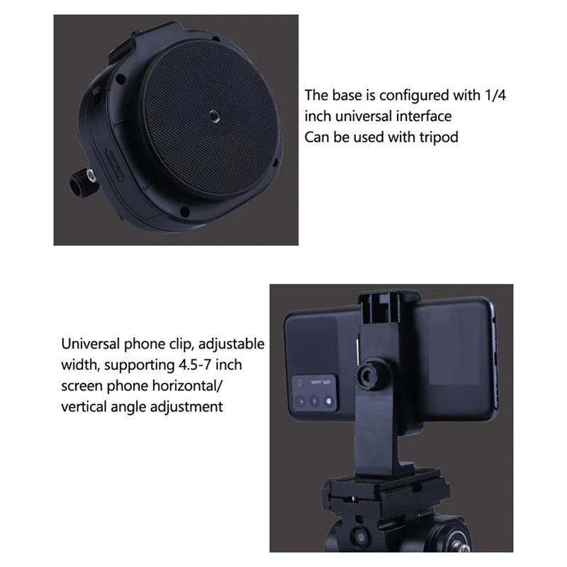 YT-2000 AI Smart Face Following Motorized Rotating Panoramic Head Tripod Stabilizer For Phones Cameras Live Broadcast