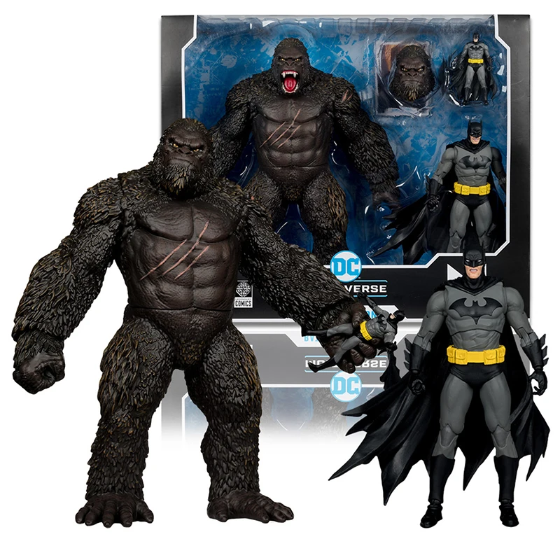 

McFarlane Toys Batman vs Kong from the DC Comics & Legendary Comics epic collaboration Justice League vs Godzilla vs Kong Model