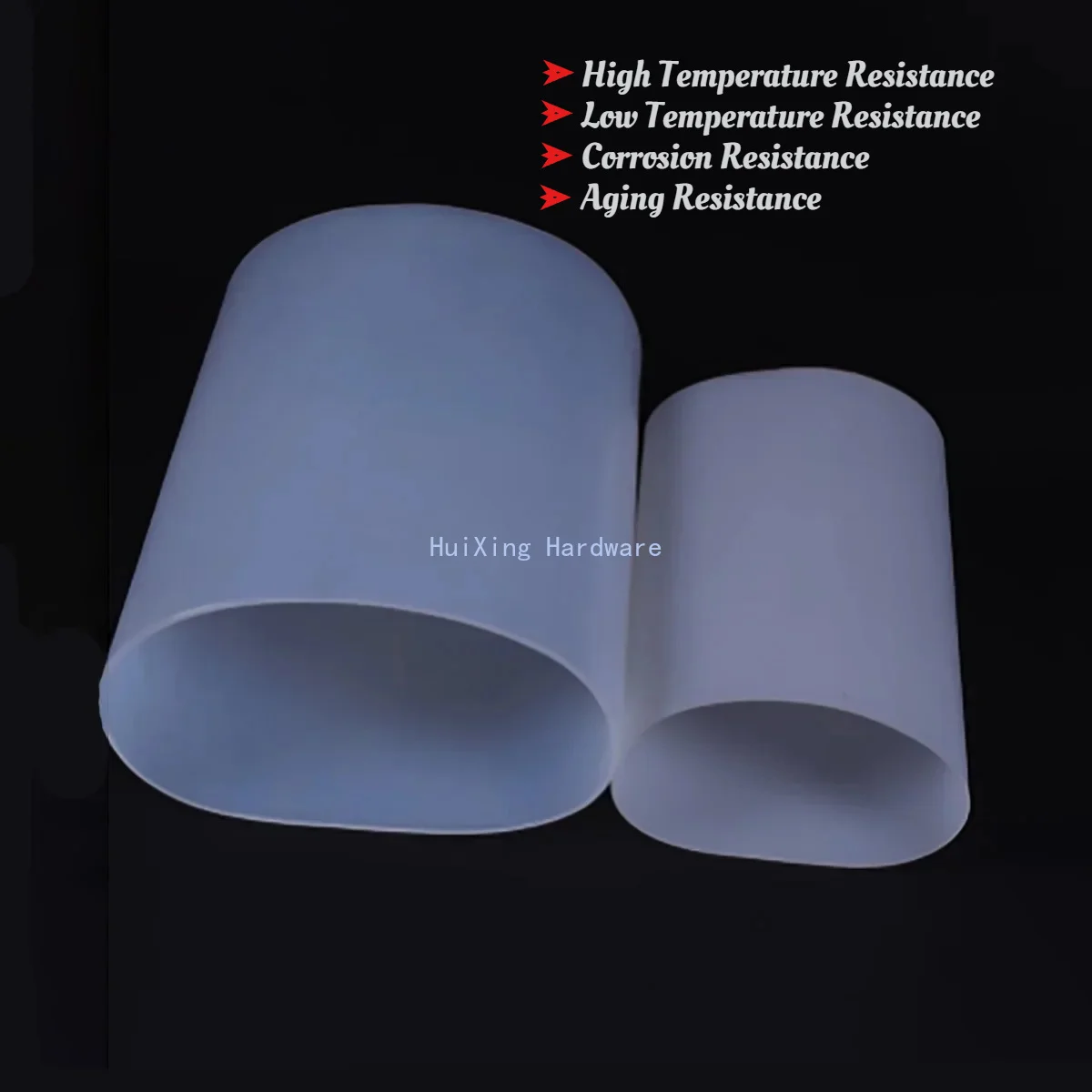 Large Caliber Silicone Hose Soft Connection/High Temperature Resistant Silicone Sleeve Tube/White Circular Hose