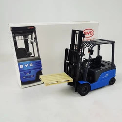 Diecast 1/25 Size Electric Fork Lift Truck BYD ECB35 3S Alloy Forklift Model Lift Truck Model Car Toys for Boys Collectible