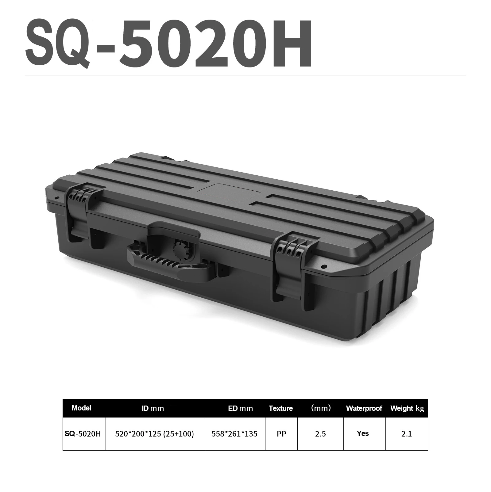 SQ5020 New safety box Portable toolbox Plastic box Photography equipment box Waterproof digital safety box