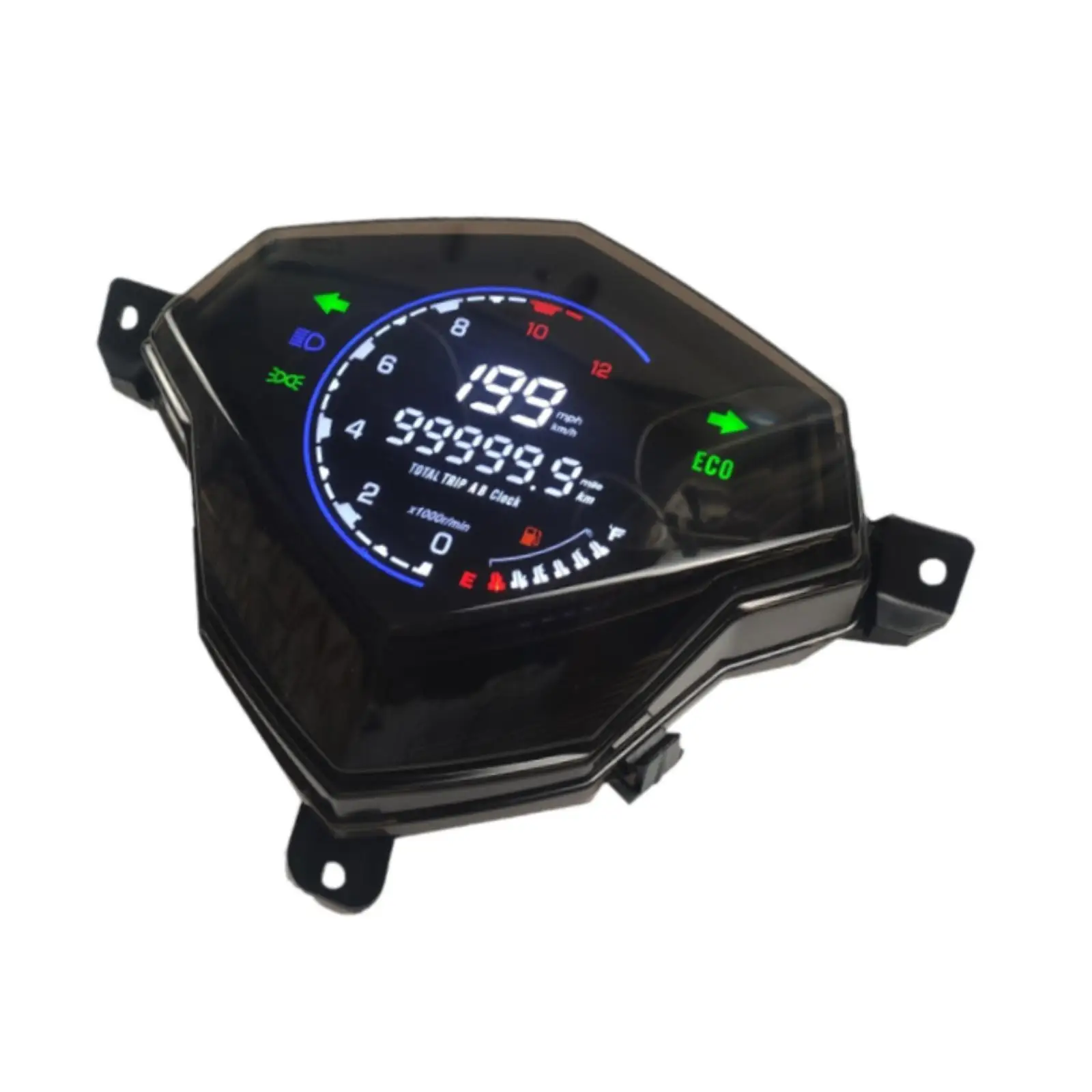 Motorcycle Tachometer Dashboard Lightweight Multifunctional Sturdy Motorbike LED