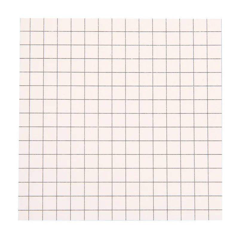 80 Sheets Simple Grid Sticky Notes Creative Note Book Student Office Stationery Notes Leave Message Memo Pad Take Notes