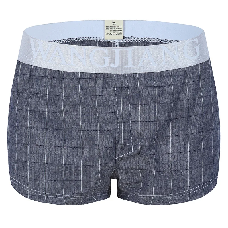 

Men's Cotton Plaid Lounge Shorts Loose Comfortable Sleepwear Boxer Pants Casual Home Wear Breathable Summer Shorts Wangjiang