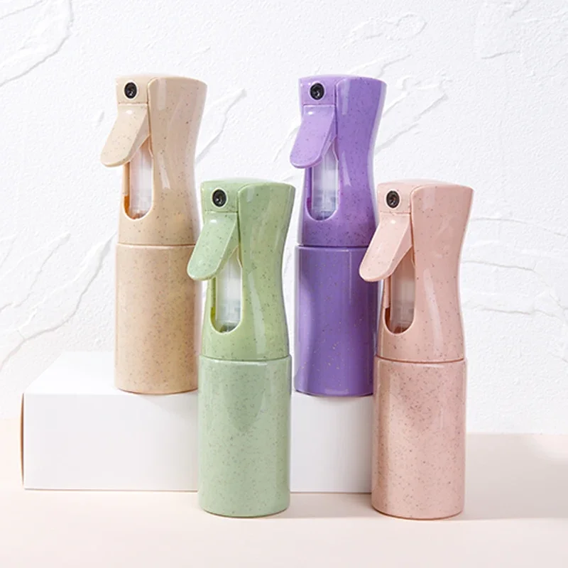 150ml Continuous Barber Spray Shampoo Bottle Wheat Straw Material Refillable Bottle for Hair Salon Fine Mist Spray Bottle