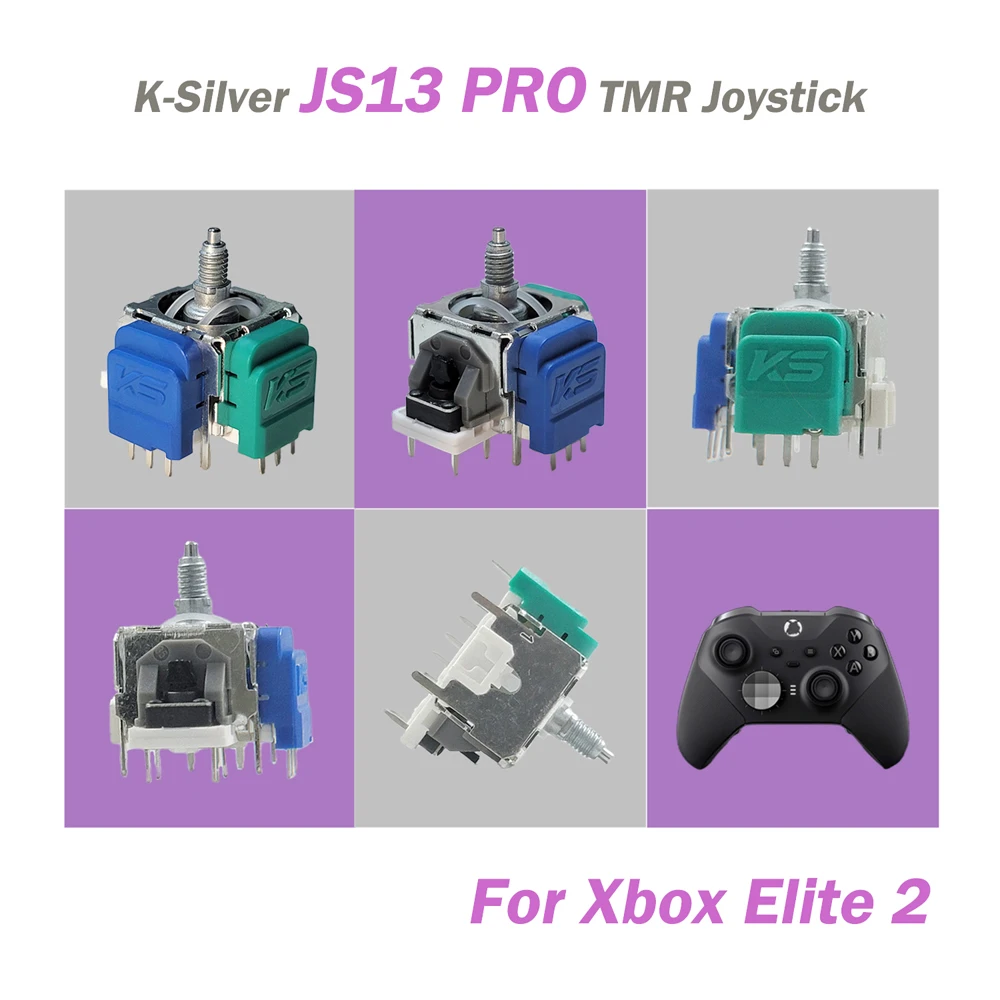 

10pcs K-Silver JS13 PRO TMR Electromagnetic Joystick for XBOX Elite 2 Replacement TMR Tunnel Magnetic Resistance Joystick