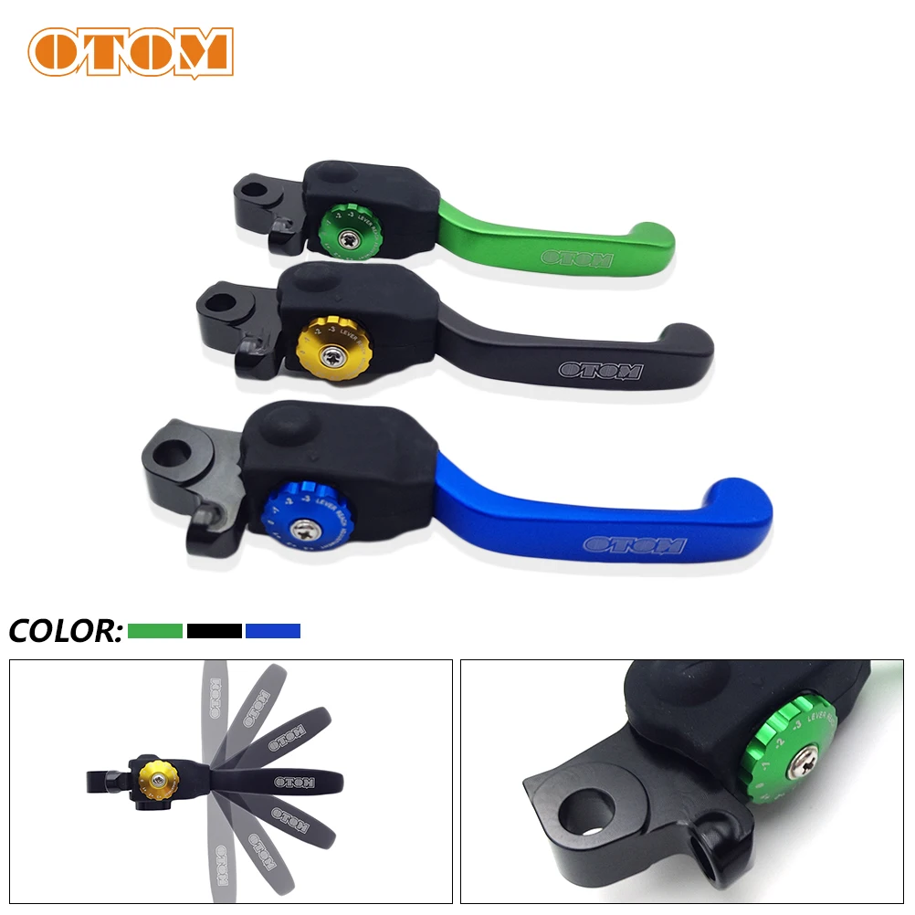 

OTOM Motorcycle Front Brake Levers Pivot Brake Motocross Folding Brake Handle 7 Gears Adjustable For YAMAHA KAWASAKI YZF KXF 250