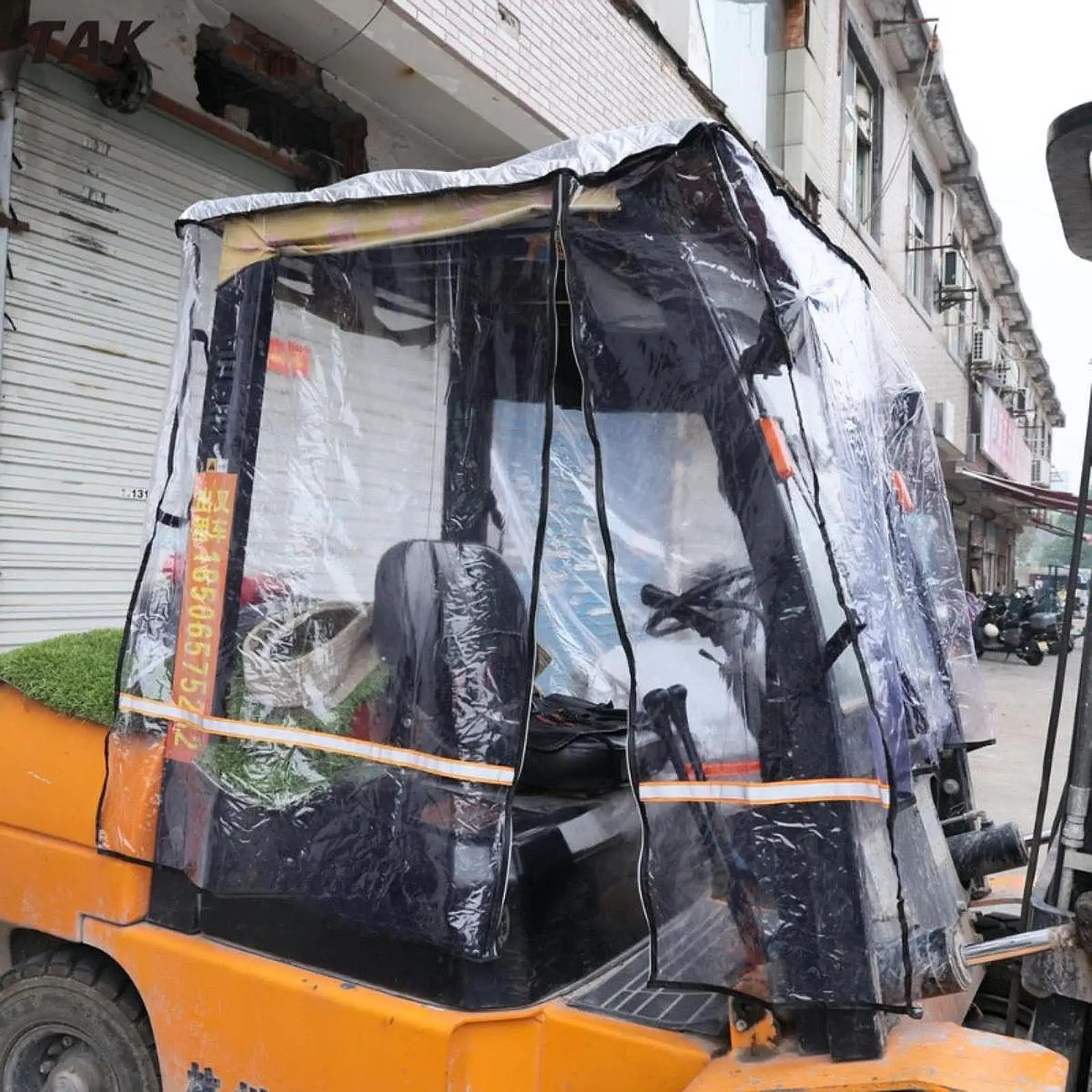 Forklift Cover Weather Protection Multifunctional Compatible for Rain High Performance Fittings Direct Replace Accessories