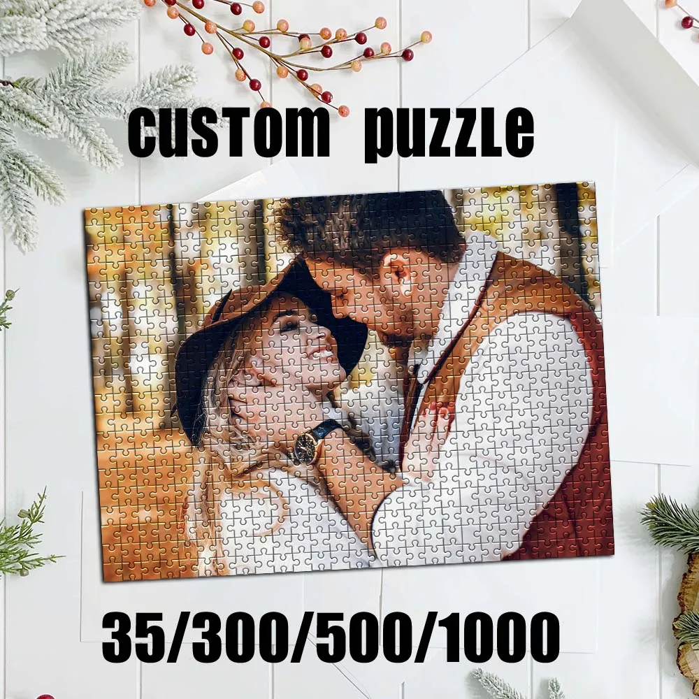 35/300/500/1000pcs Personalized Custom Photo Puzzle Customize Couple Custom Photo Puzzle