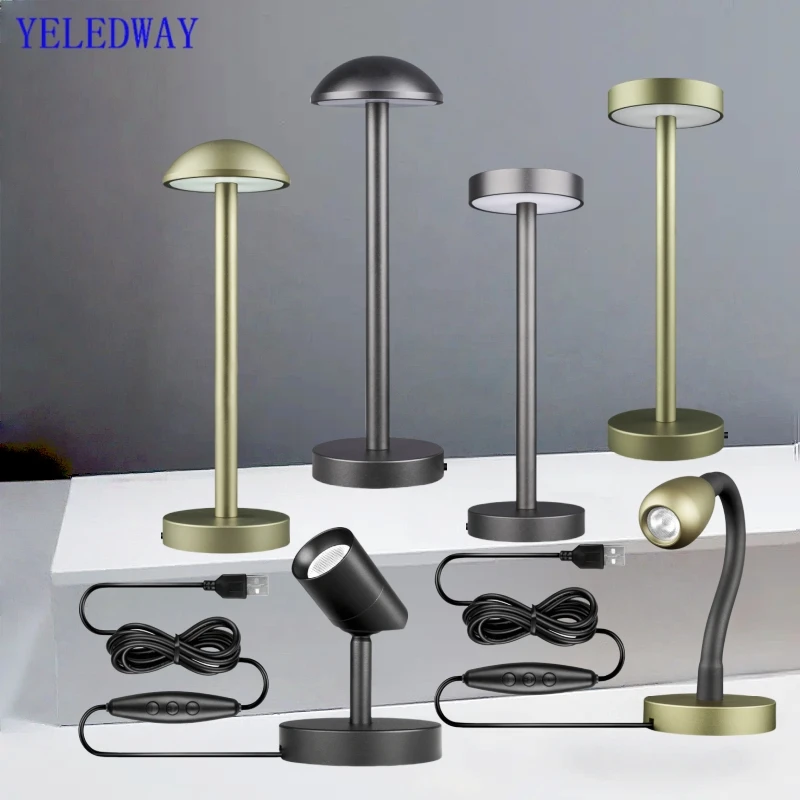 

USB LED Night Lights DC5V Table Lamp Writing Lamps Bedside Creative Ambient Light Bar Room Decoration Spotlight Lighting