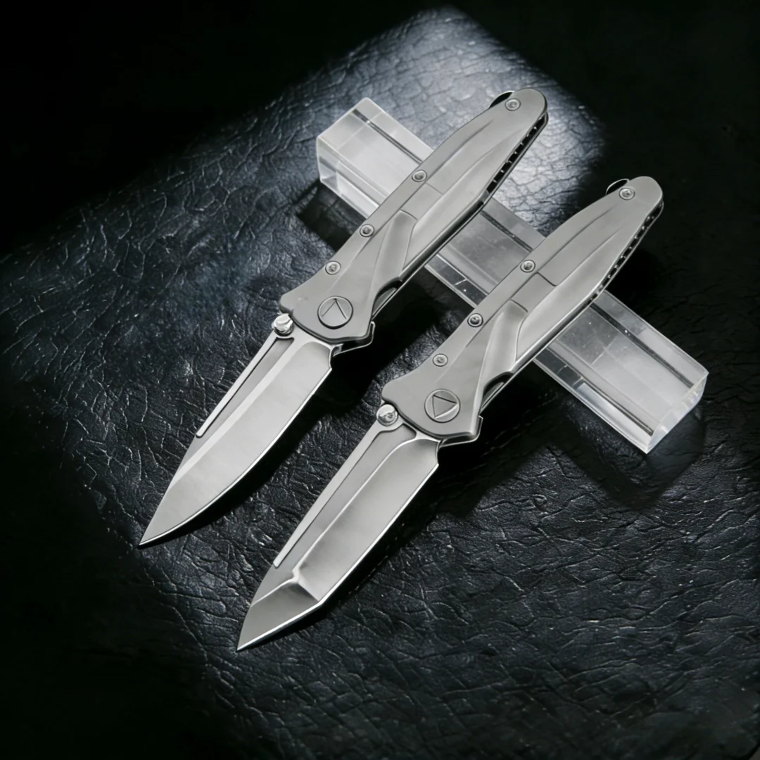 Delta - High-quality folding knife, made of M390 steel, with TCA titanium alloy handle, backpack-style camping knife - view 5