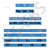 ABS Wildtrak Displacement Logo Car Styling 4X4 Wild Trak RearTrunk Stickers Emblem Tailgate Decal Car Accessories