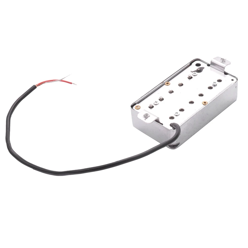 Set of 2 Electric Guitar Humbucker Pickup Neck Bridge Pickups for LP Guitar Accessories Chrome-ANKL