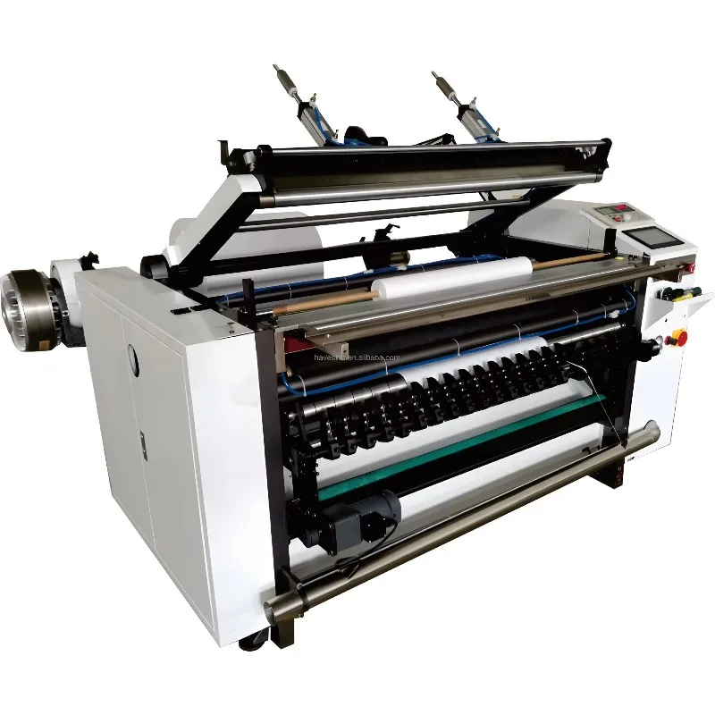 Automatic Thermal Paper POS Roll Slitting Machine for ATM Carbonless Paper Rolls Slitter Rewinder High Speed 200m/min