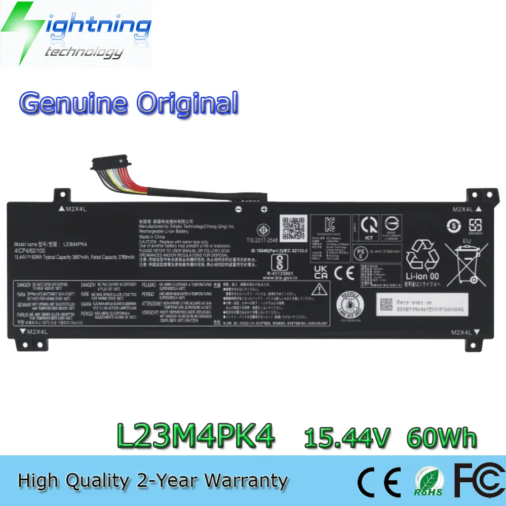 

Original L23D4PK4 L23L4PK4 L23M4PK4 15.44V 60Wh Laptop Battery for Lenovo LOQ 15AHP9 83DX 15i(Gen 9)