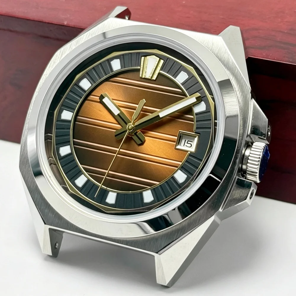 Casual men's 42mm mechanical watch, made of high-quality stainless steel, equipped with MIYOTA 8215/ST1612 movement